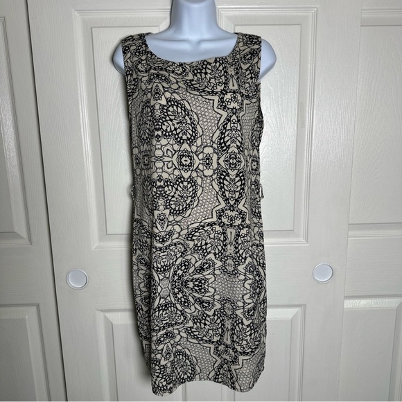 Veronica M Dresses & Skirts - Veronica M Women's XS Sleeveless Dress Black Tan Paisley Print Sundress XSmall